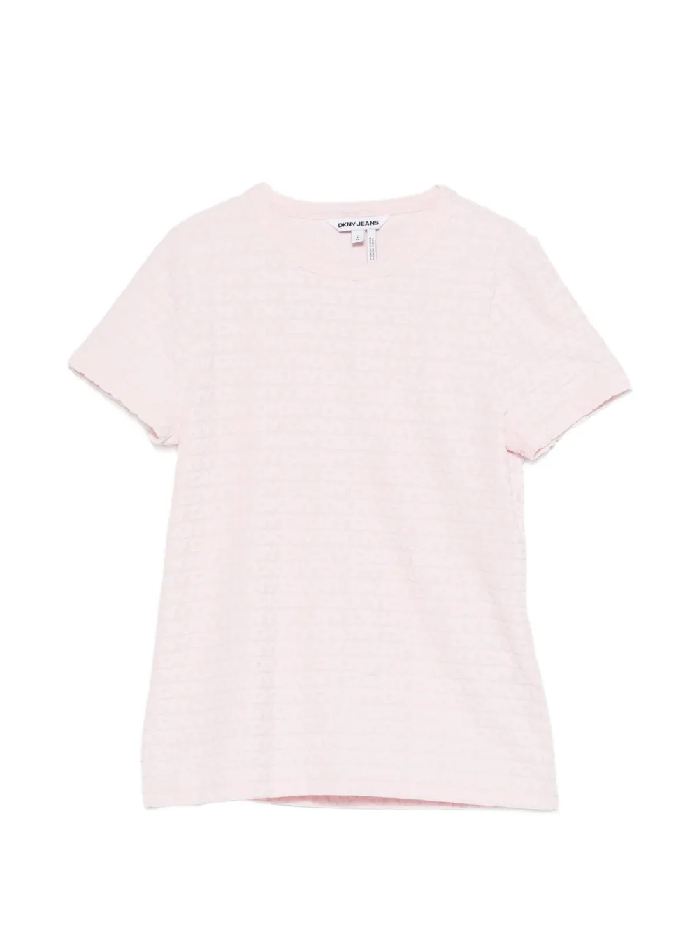 

Футболка с жаккардовым логотипом Dkny, розовый