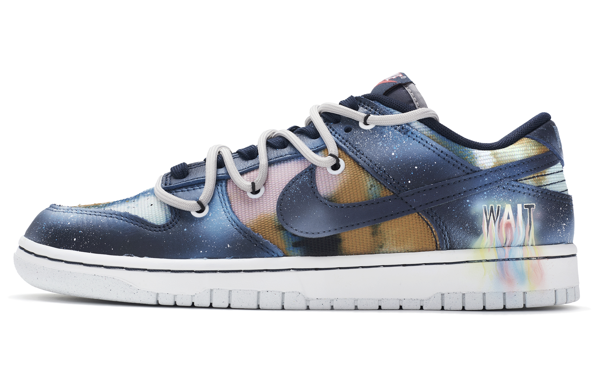 

Nike Кроссовки для скейтбординга Dunk Retro Low Top, мужские, черно-синие