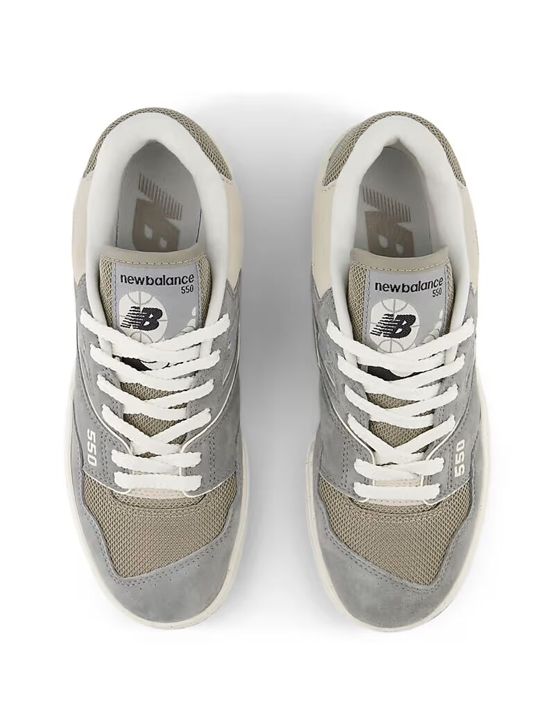 Кроссовки New Balance Bbw550 в сером цвете — фото 3