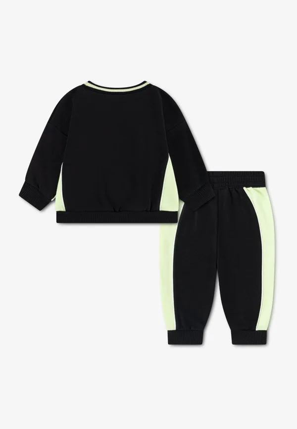 Заблокированный спортивный костюм для экипажа Nike Sportswear, Black — фото 2