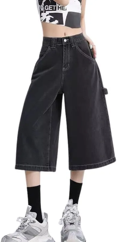 

Багги шорты для женщин и мужчин с широкими штанинами и низкой посадкой Chmnigma