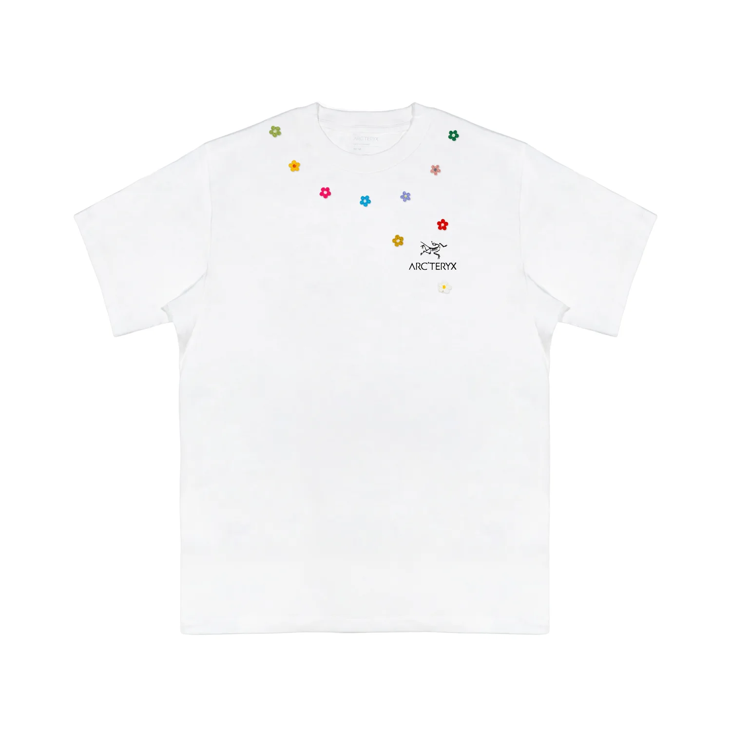 Arcteryx Футболка KRAGG Unisex тонкая прямая посадка с круглым вырезом цвет Ivory White/Black/White Light/Black