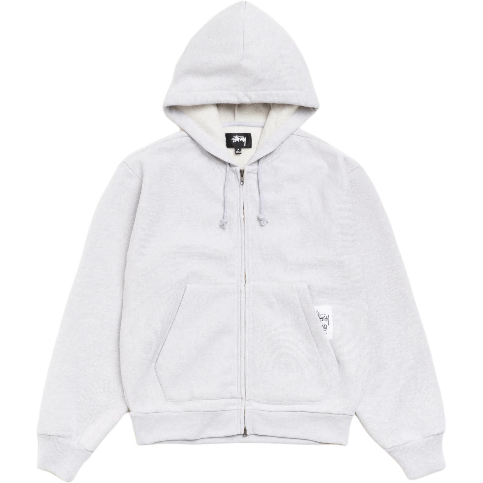 

Толстовка с капюшоном на молнии, унисекс, коллекция FW25 PATCH Stussy, серый