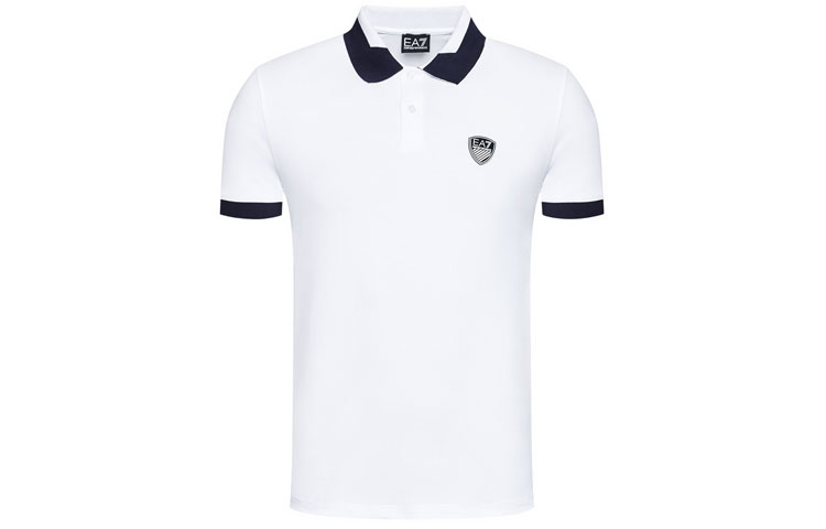 

Футболка поло мужская белая EA7 EMPORIO ARMANI
