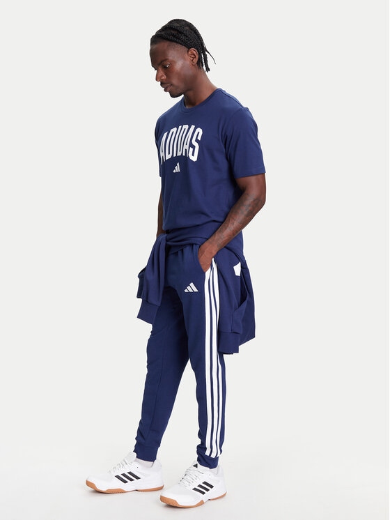 Спортивные брюки обычного кроя Essential 3-Stripes JD1878 Adidas, синий — фото 2