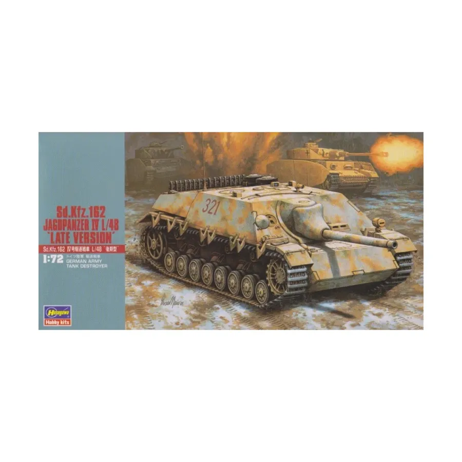 

Sd.Kfz.162 Jagdpanzer IV L/48 поздняя версия, WWII Tank Miniatures (1:72) (Hasegawa)