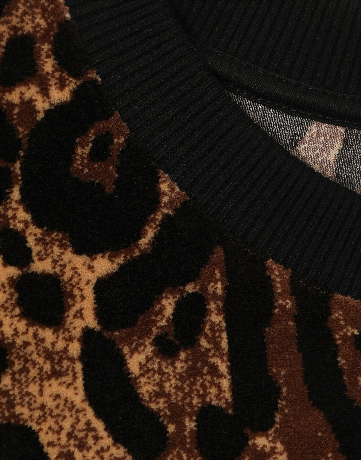Свитшот Dolce & Gabbana Round-Neck Chenille With Jacquard Leopard Design, мультиколор — фото 4