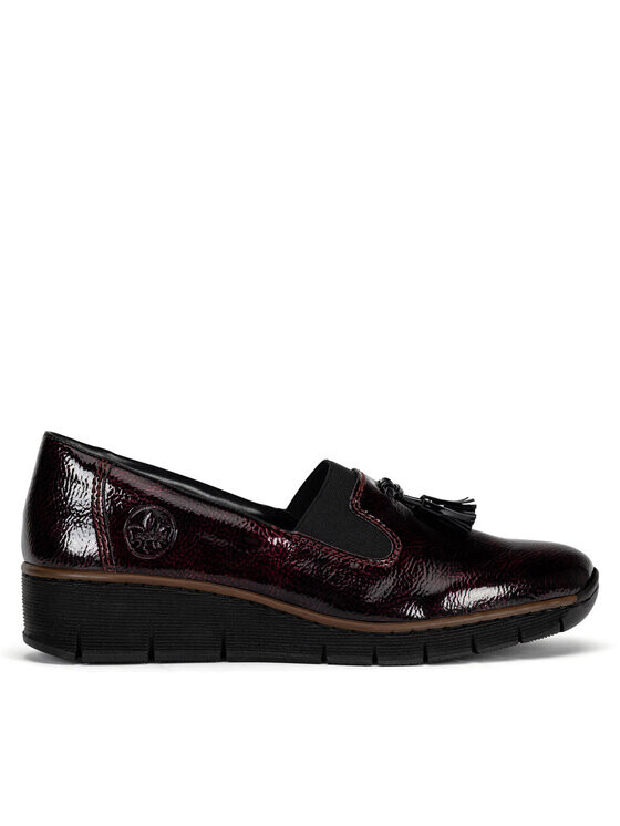 

Полуботинки Rieker, бургундия