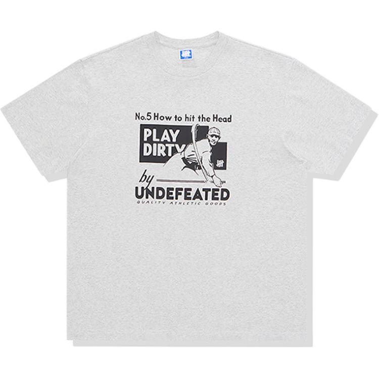 

Футболки Unisex с круглым вырезом, тонкие, плотные UNDEFEATED, серый