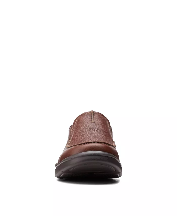 Мужские кожаные слипоны Bradley Free Clarks, коричневый/бежевый — фото 4
