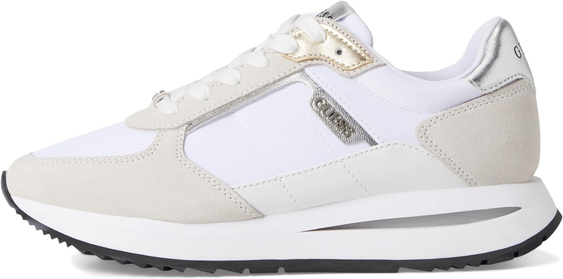 Кроссовки GUESS Energy, цвет White/Grey — фото 4