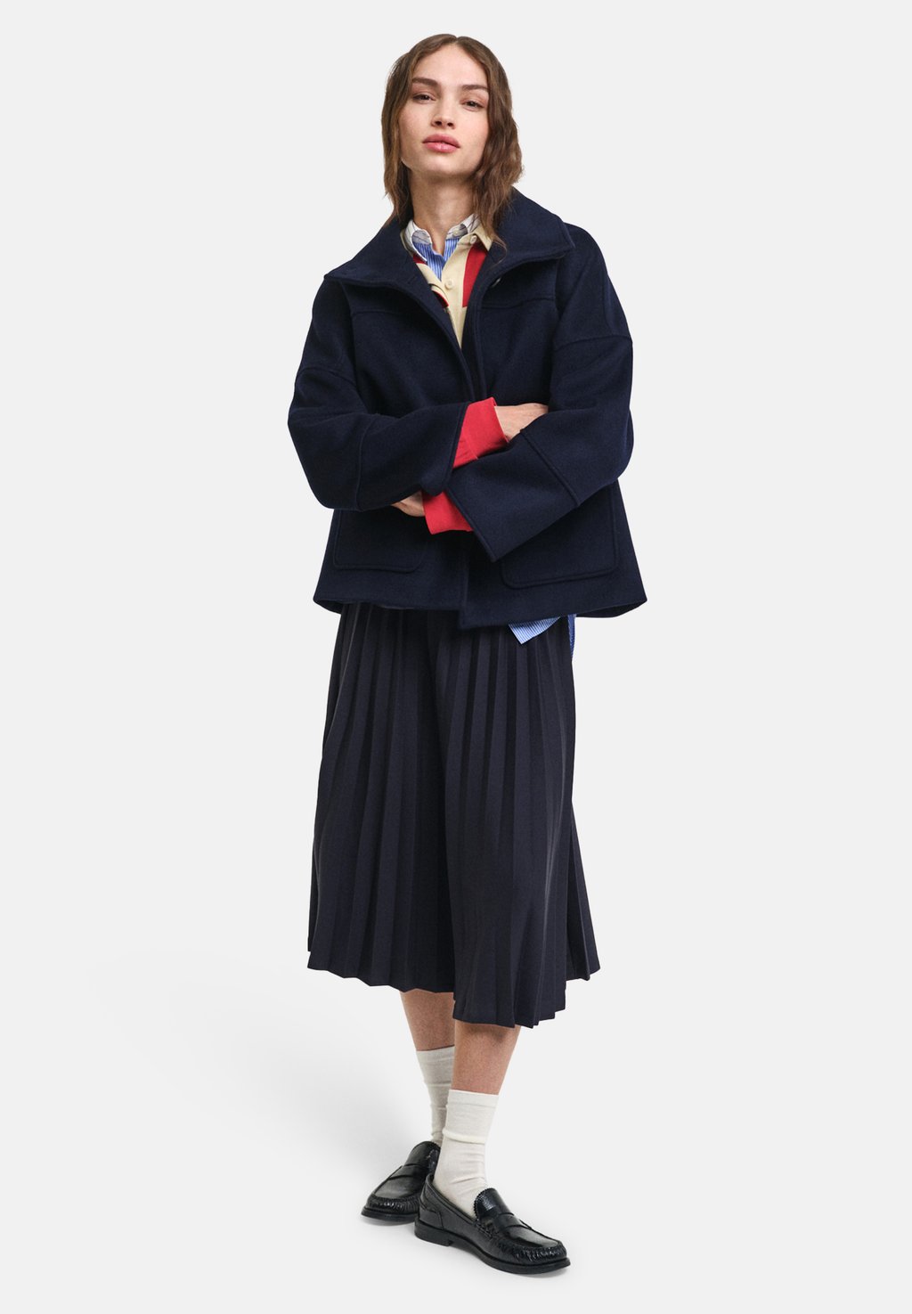 

Летняя куртка CROPPED JACKET GANT, темно-синий