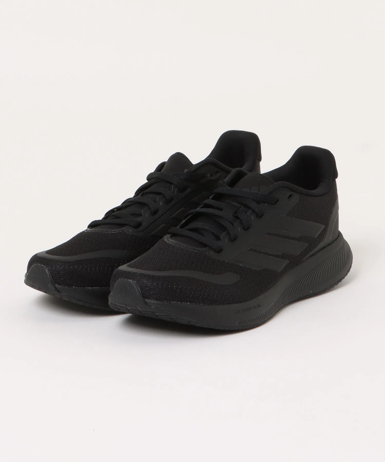 Женские и детские кроссовки Adidas COREFAITO 5.0J чёрные с чёрным