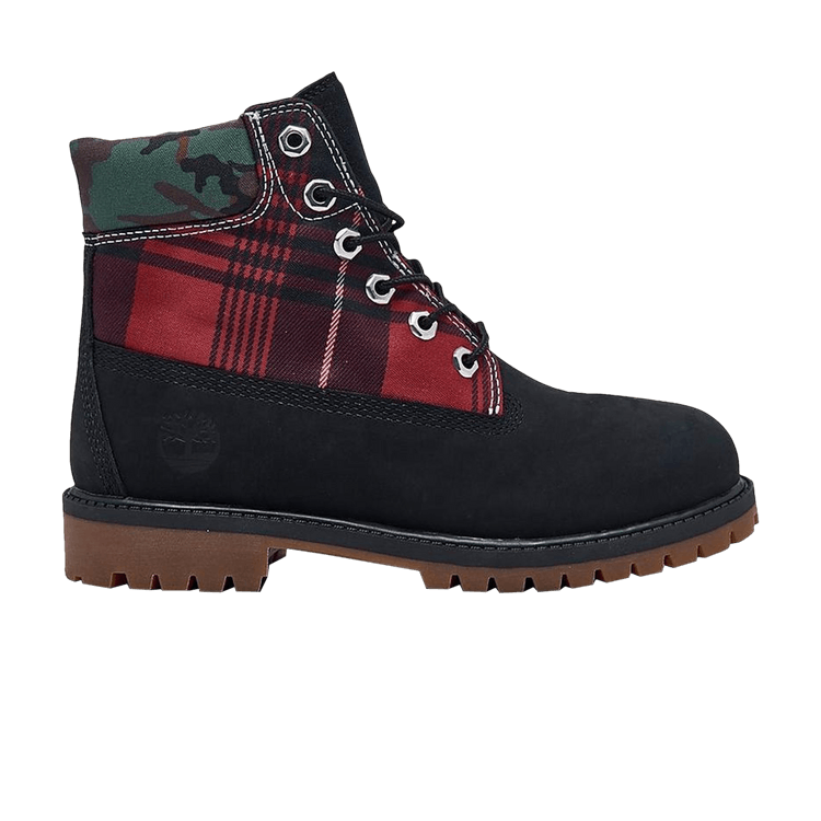 

Ботинки Timberland 6 Inch Premium Boot Junior 'Black Plaid Camo', черный