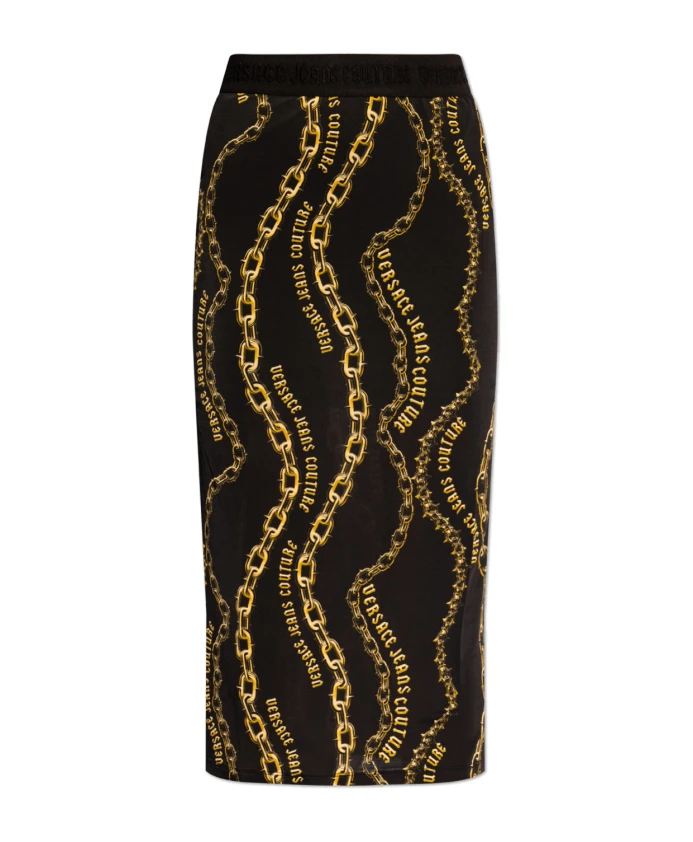 

Юбка с логотипом Versace Jeans Couture, черный