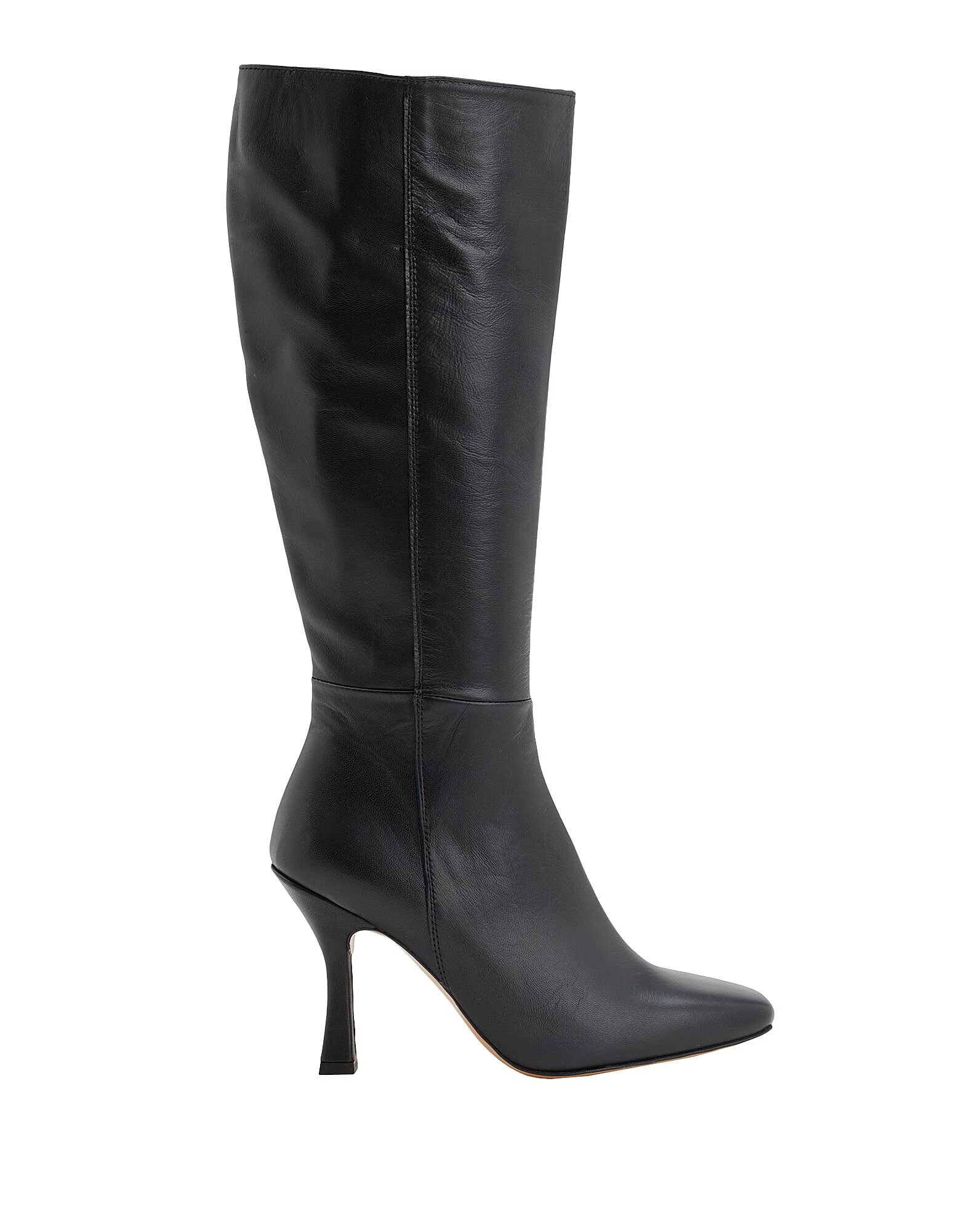 Ботинки Glove Leather Square Toe Heeled Tall Boots 8 By Yoox, черный