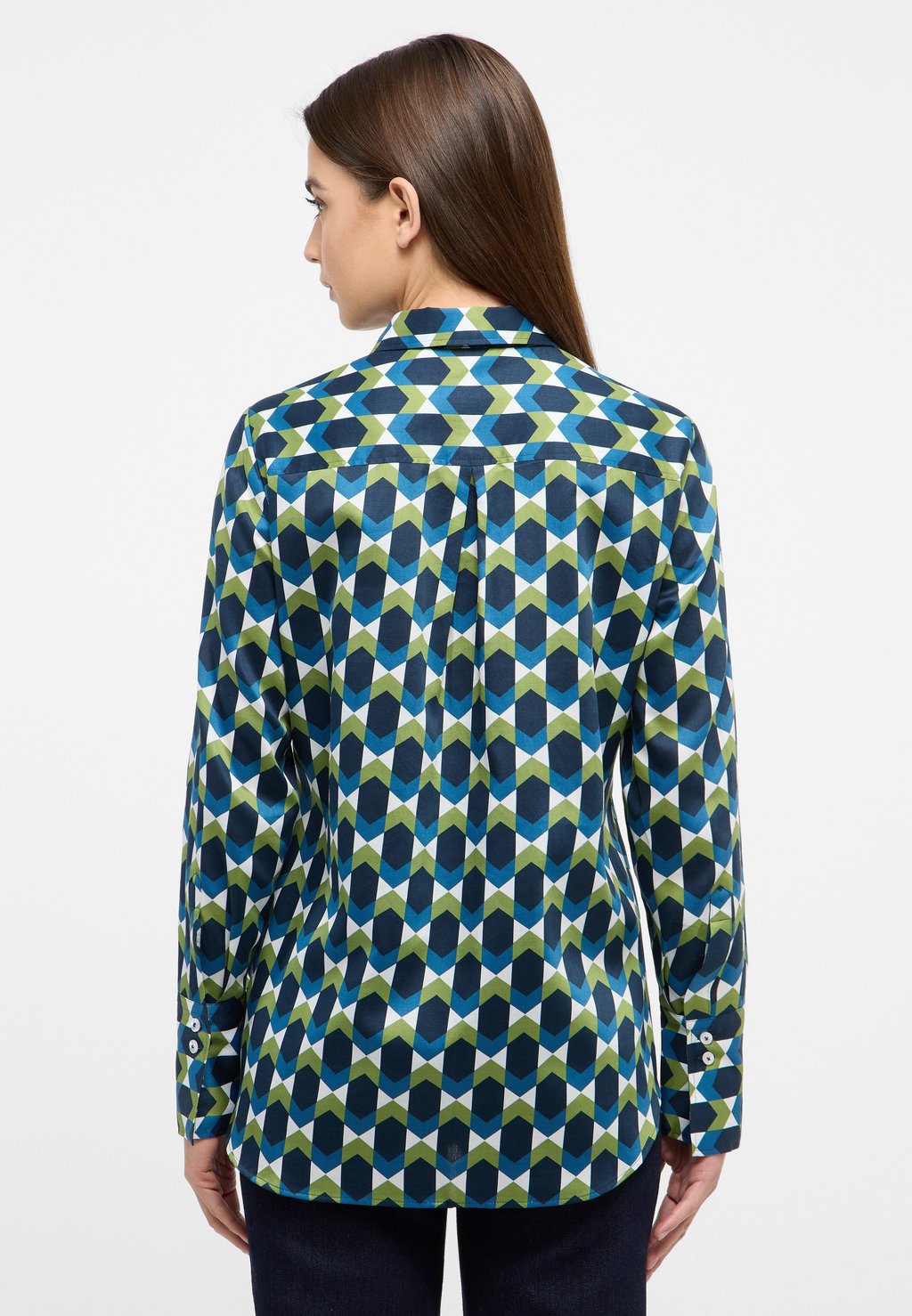 

Блузка на пуговицах PRINT REGULAR FIT Eterna, зеленый