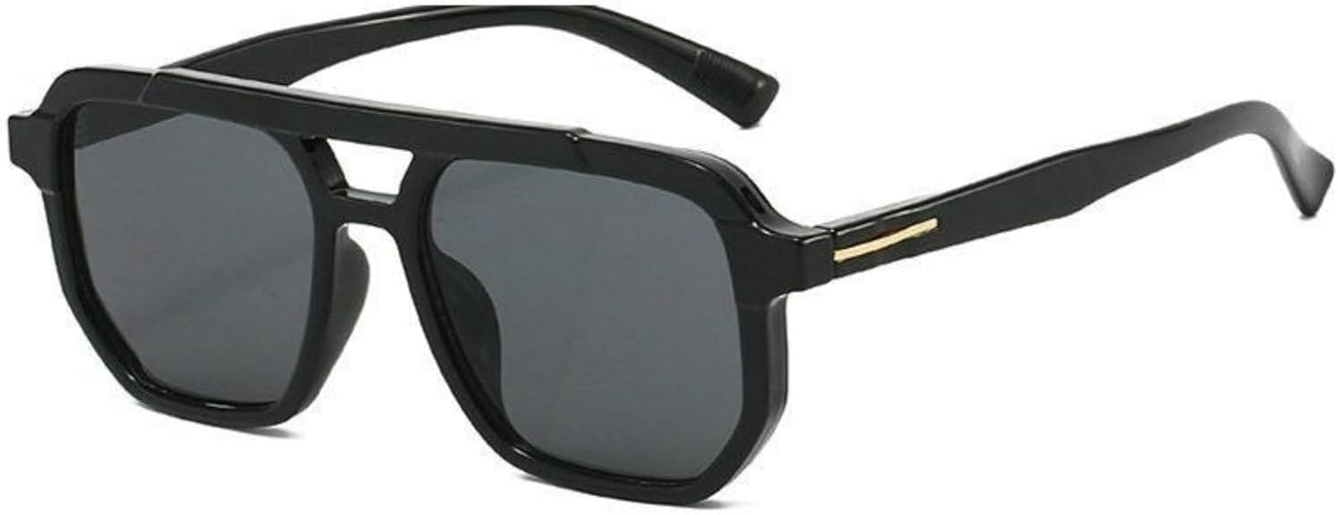 

Солнцезащитные очки Willochra Luxury Double Bridges Square для женщин, модные очки-пилот, дизайнерские очки для мужчин, черные и зеленые, с защитой от УФ-излучения UV400, C1