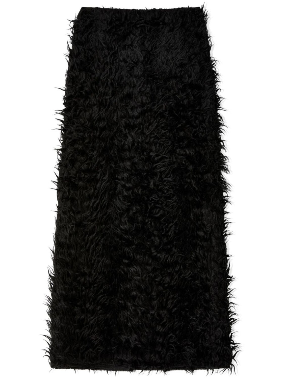

Юбка макси с матовой отделкой MM6 Maison Margiela, черный