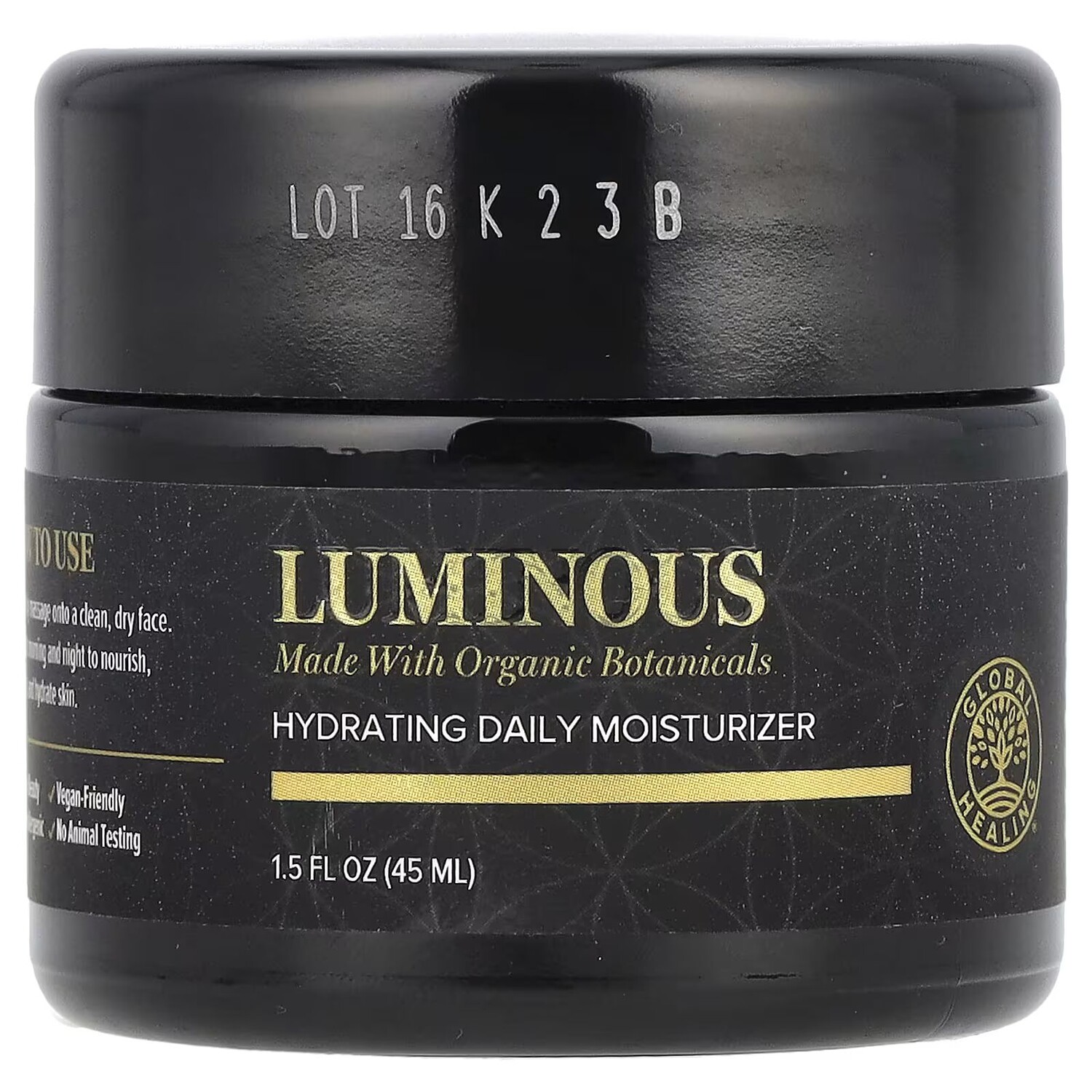 

Luminous, Увлажняющий ежедневный Увлажняющий крем, 1,5 жидких унции (45 мл) Global Healing