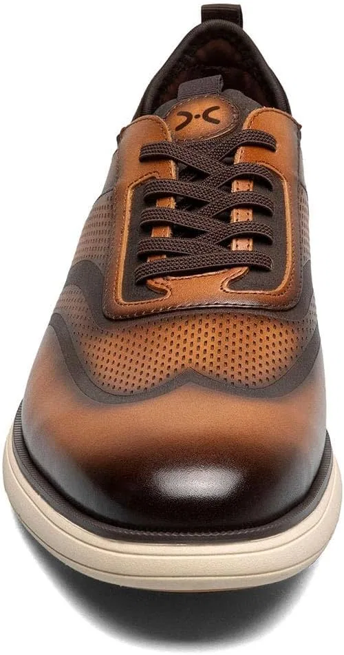 Туфли Stacy Adams Herren Edgewood Wingtip Elastic Lace Oxford, Cognac — фото 2