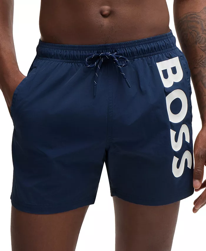 

Мужские плавки с контрастным логотипом Hugo Boss, синий