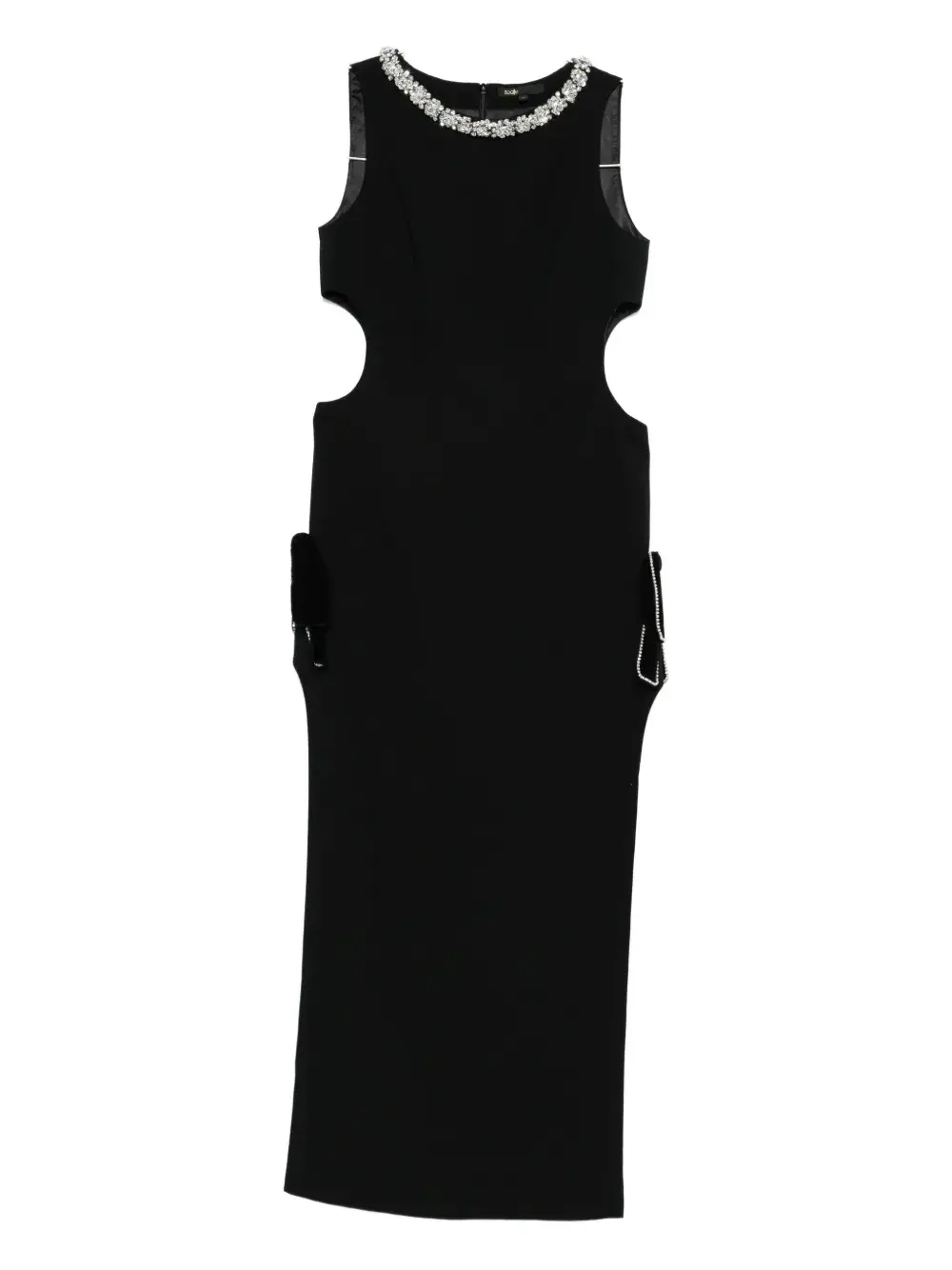 

Платье с вырезами и украшениями Maje, черный