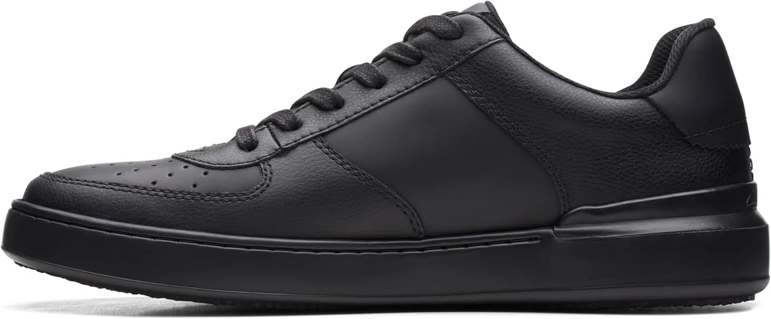 Мужские кроссовки Clarks Courtlite с галстуком, Black (Black Leather)