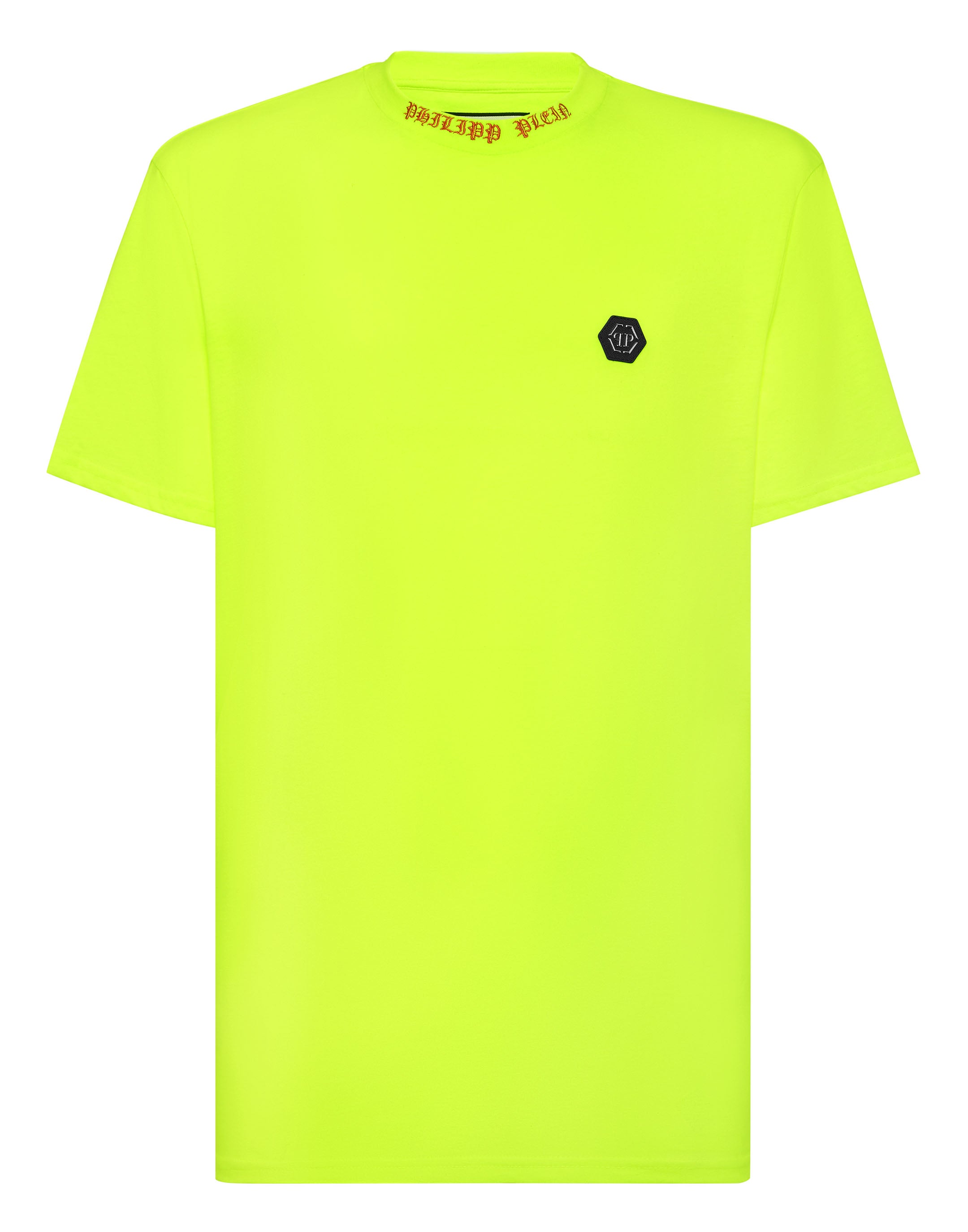 

Футболка с круглым вырезом SS PHILIPP PLEIN, цвет yellow fluo