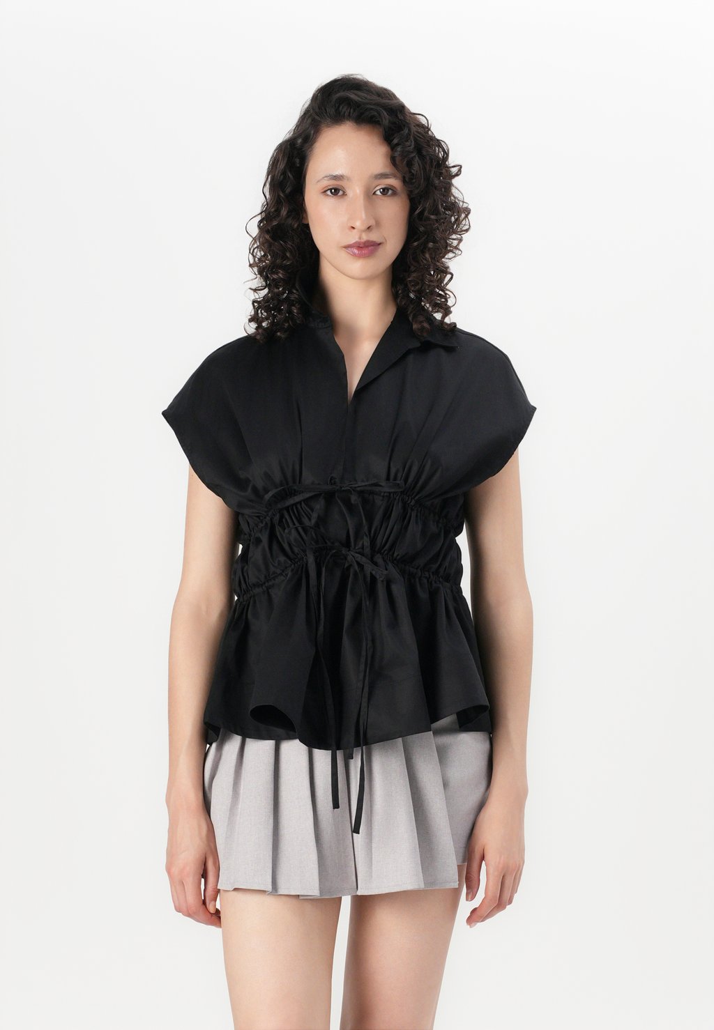 

Блуза SLFALLY TIE Selected Femme, черный