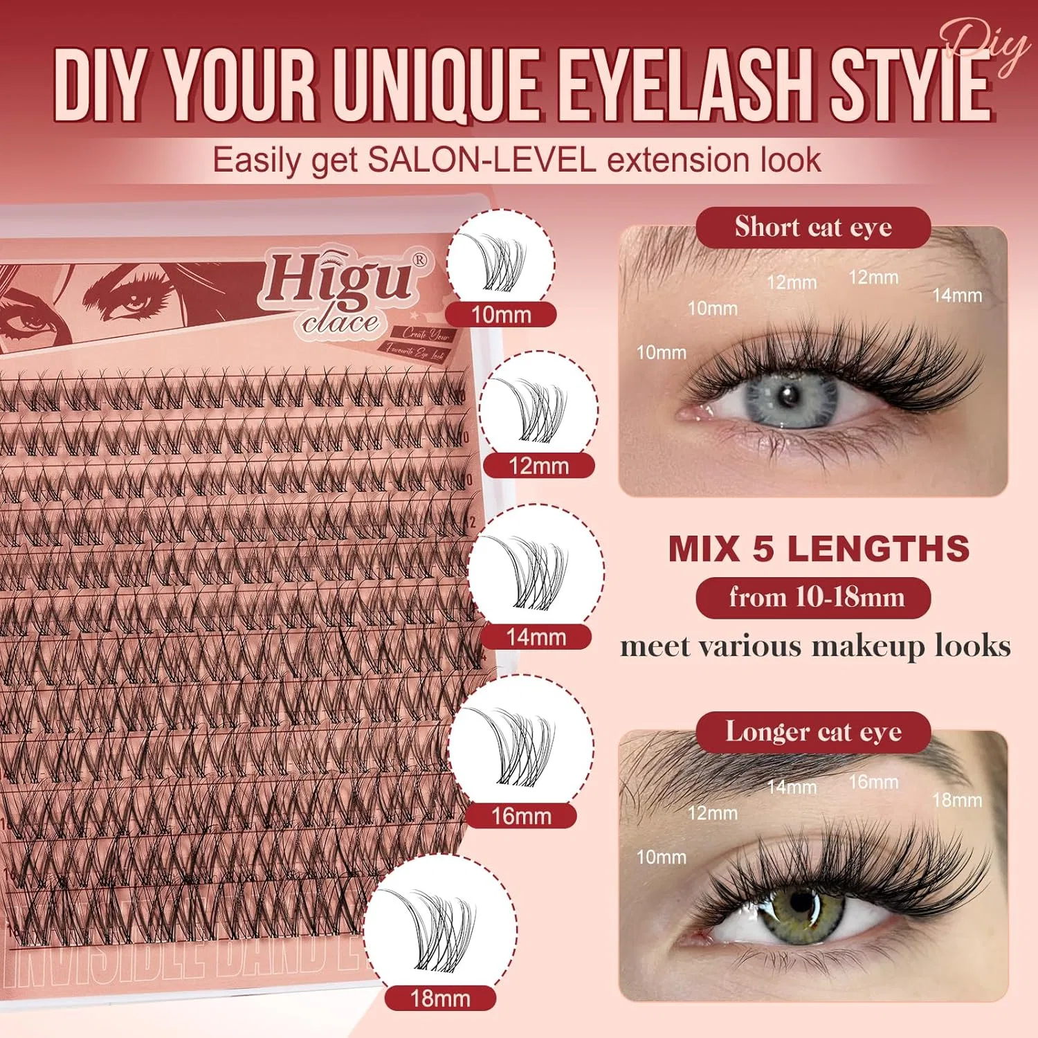Набор для наращивания ресниц «Manga Lashes» от Higu clace Higu Clace, Delicacy Manga Lashes — фото 3