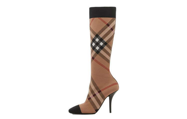 

Сапоги женские до колена Burberry, коричневый