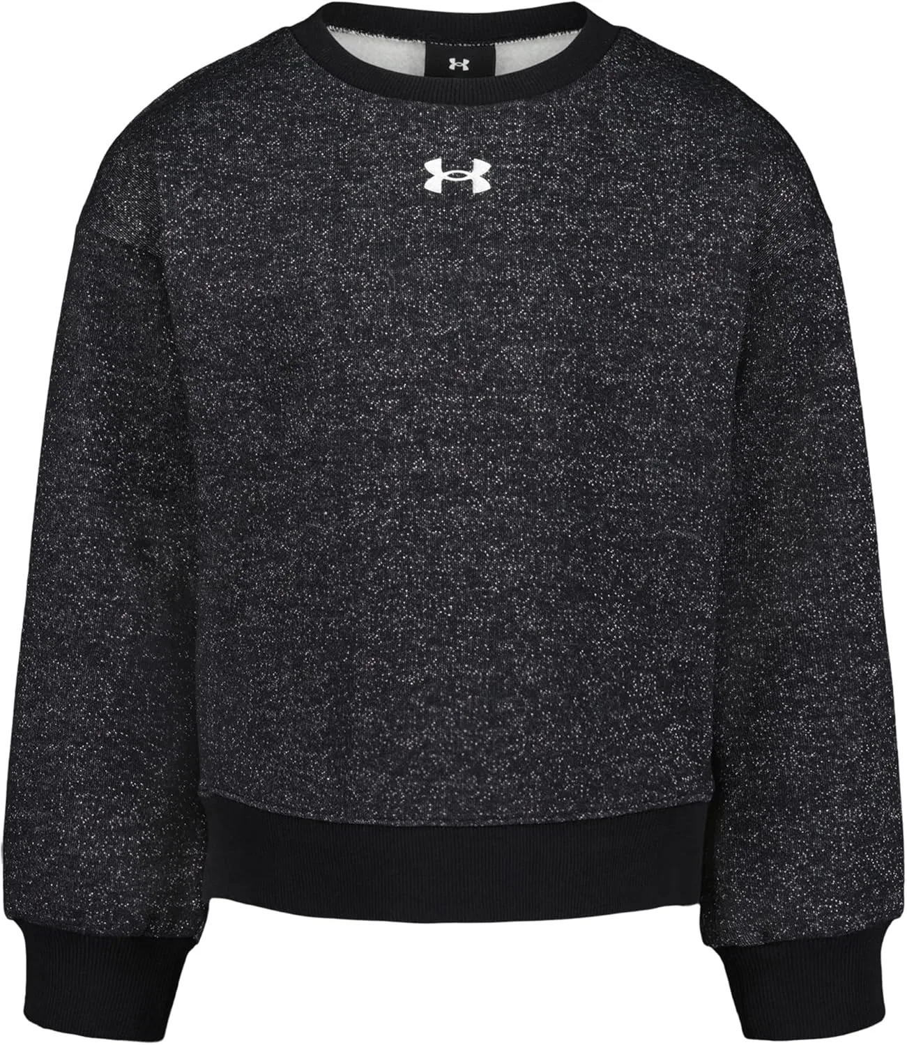 Детская толстовка с капюшоном Under Armour, мягкий и удобный флис, коллекция для активного отдыха, Sparkle Black