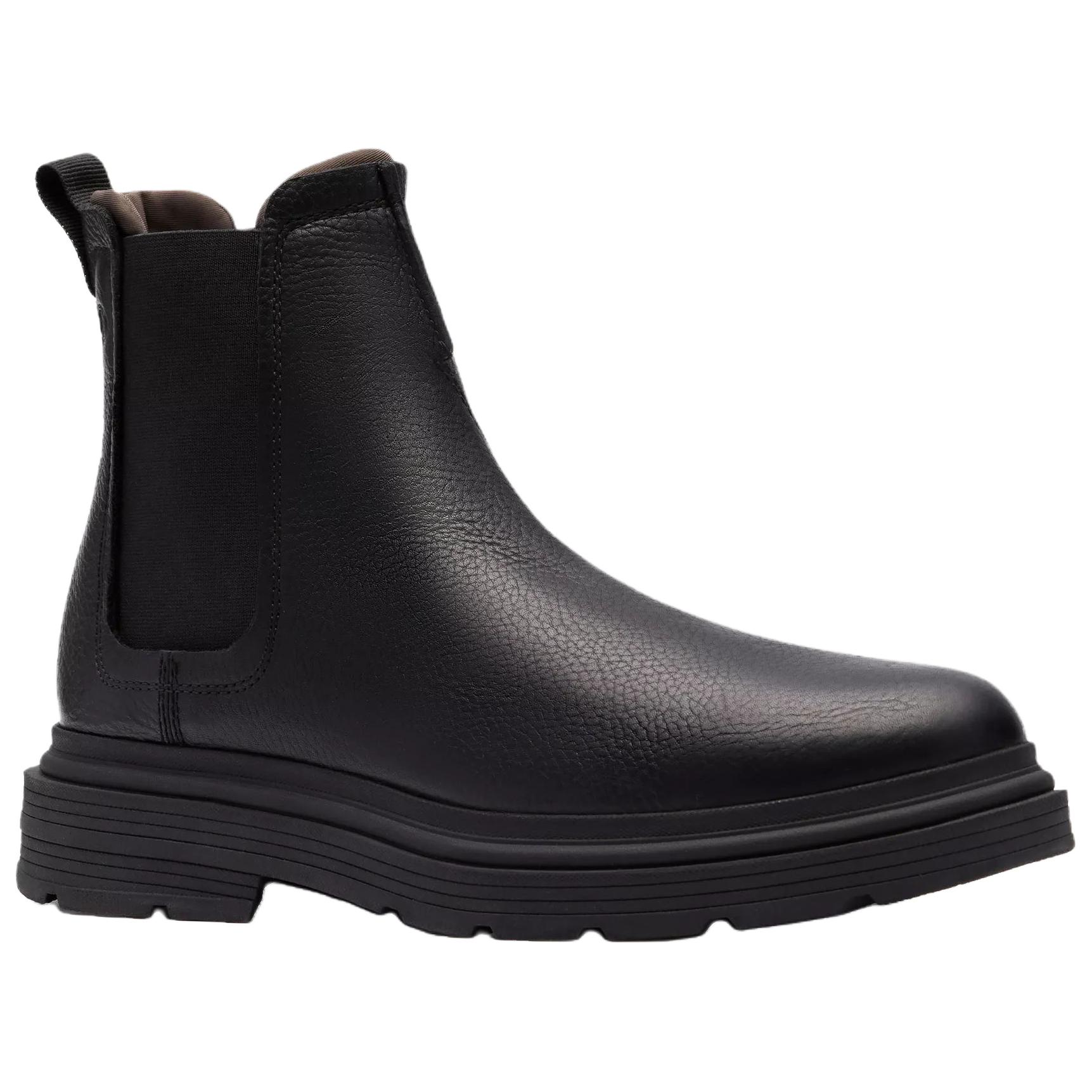 Clarks Ботинки Badbury Easy Leather Chelsea мужские черные — фото 4