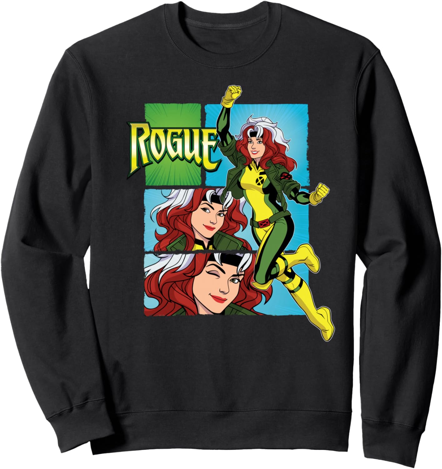 

Толстовка Marvel Studios X-Men '97 с логотипом Роуг Винк и панелью с изображением действия, черная, Черный, Толстовка Marvel Studios X-Men '97 с логотипом Роуг Винк и панелью с изображением действия, черная