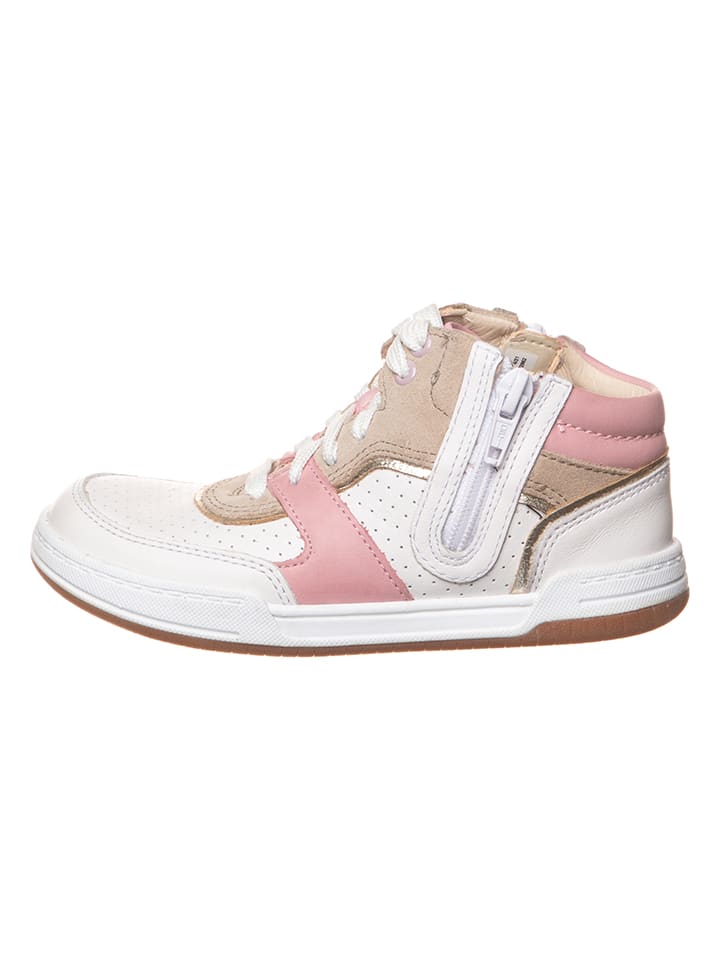 

Высокие кроссовки Clarks Leder-Sneakers Fawn Peak, цвет Weiß/Beige/Rosa