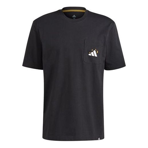 

Футболка mandala tee m printing sports round neck short sleeve black Adidas, черный