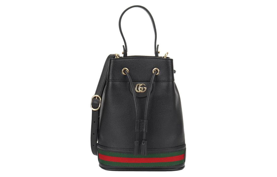 

GUCCI Кожаная сумка ведро через плечо кроссбоди женская черная