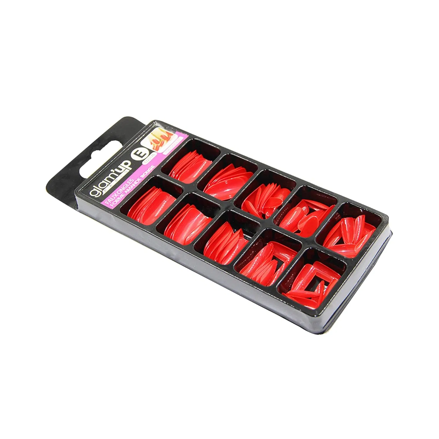 Накладные ногти «Full Cover» №176 от Glam'Up Paris Glam Up, Red Almond — фото 2