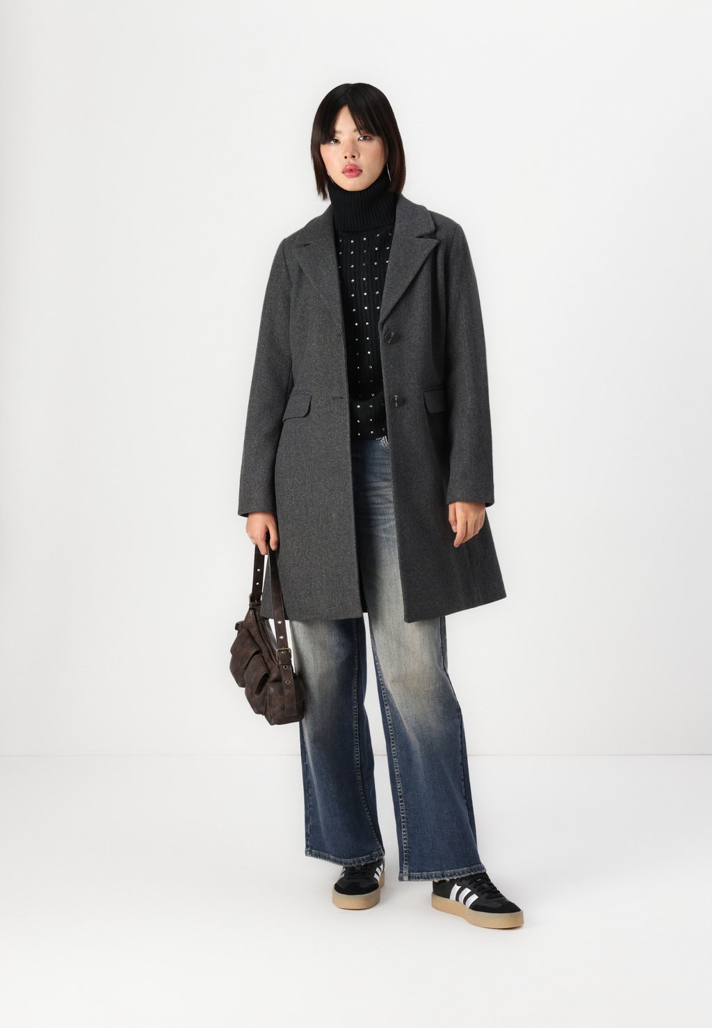 

Классическое пальто ONLBLAKE FITTED COAT ONLY, серый
