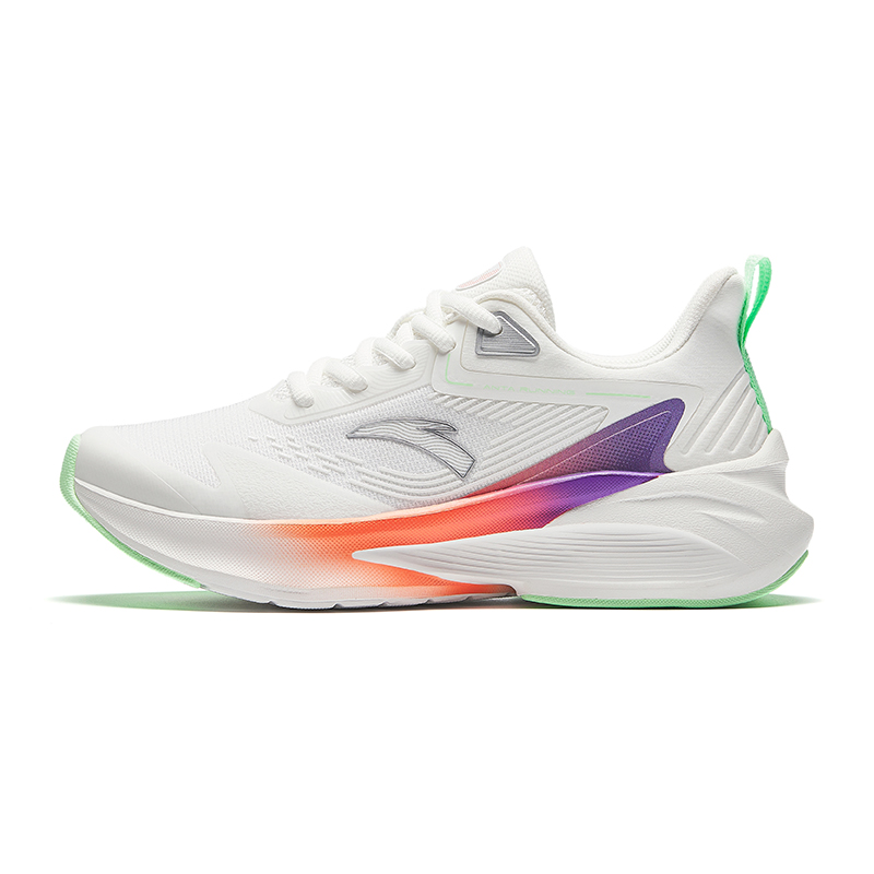 

ANTA Кроссовки для бега женские Slip Resistant Abrasion Resistant Low top Casual White Purple Green