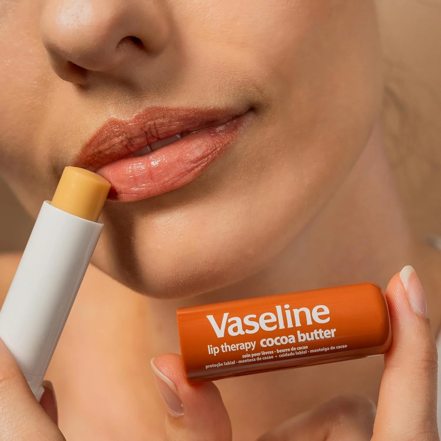 Питательный бальзам для губ Vaseline Lip Therapy с маслом какао, 4.8 г Vaseline — фото 4
