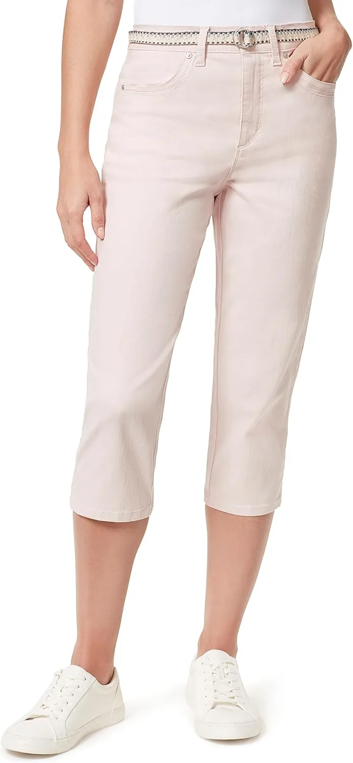 

Gloria Vanderbilt женские высокие капри с поясом