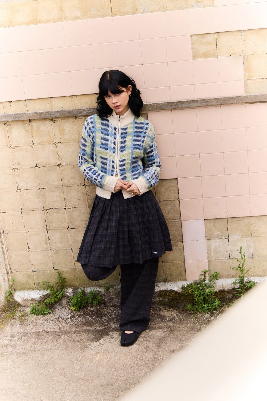 

Кардиган iets frans... FLUFFY ZIP UP, Multi-Colored/Multi-Coloured