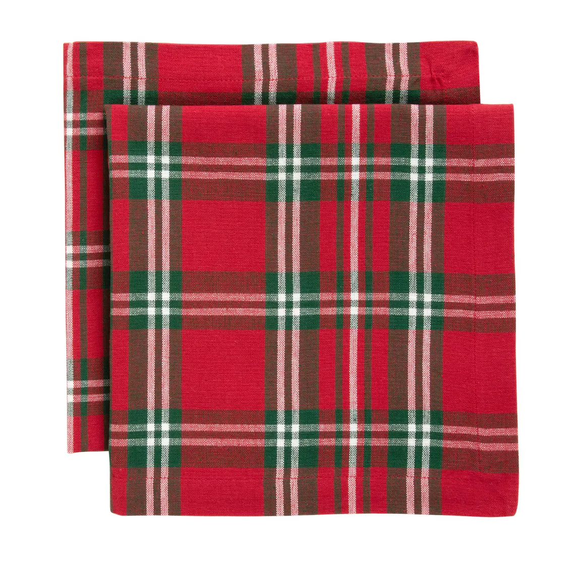 

Набор из 2 экологически чистых хлопковых салфеток Tartan El Corte Inglés, красный