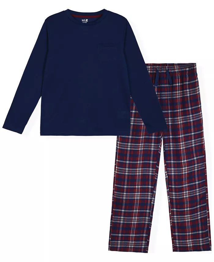 

Мальчики 6-18 пижамный комплект с длинными рукавами и брюками Max & Olivia, мультиколор