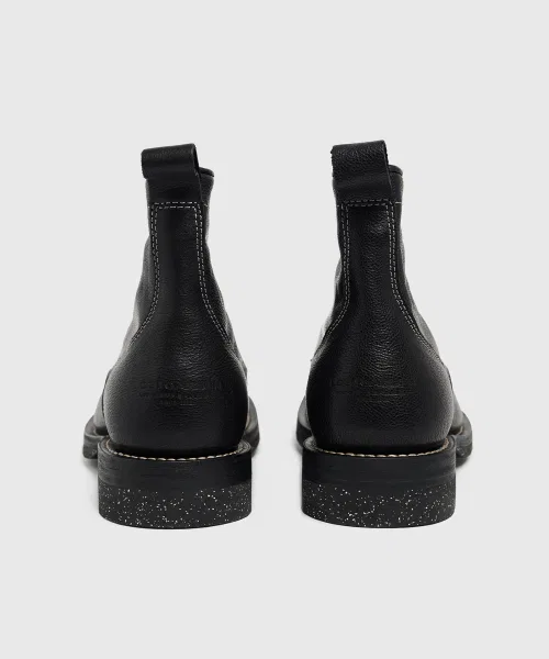 Ботинки UNIFORM Work Boots из кожи чёрные — фото 4