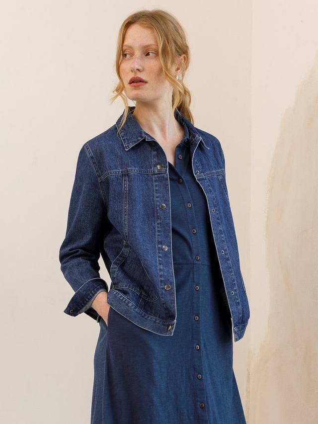 

Западная джинсовая куртка Celtic & Co., цвет Indigo Mid Wash
