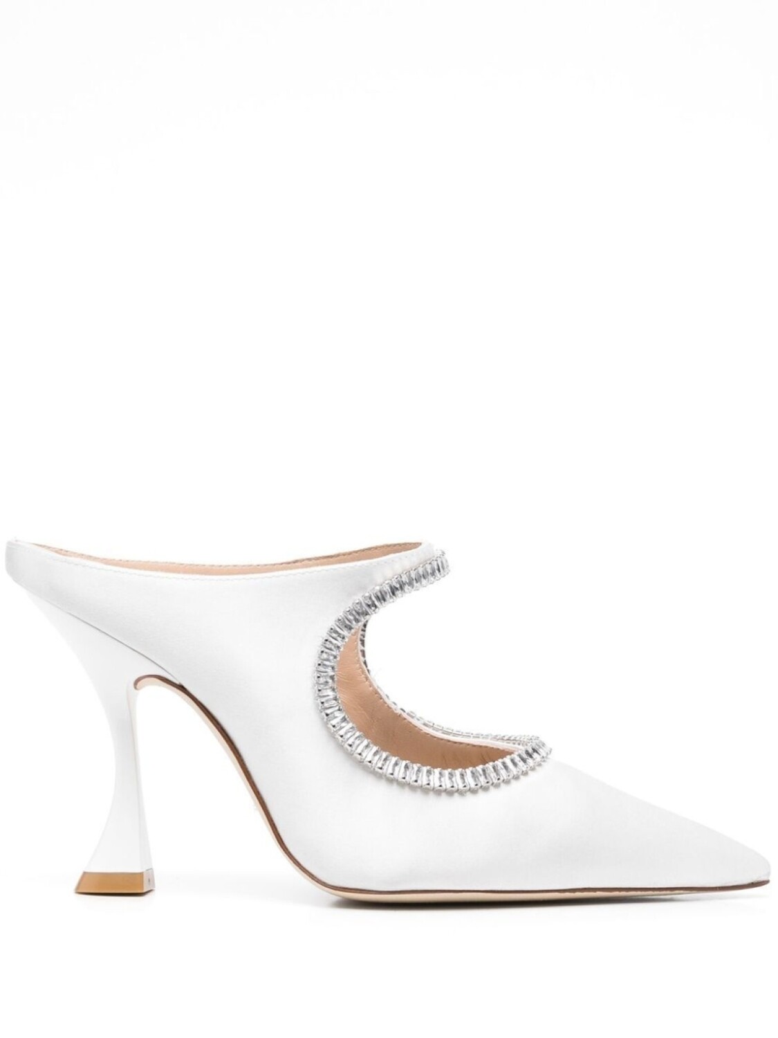 

Stuart Weitzman мюли с кристаллами, белый