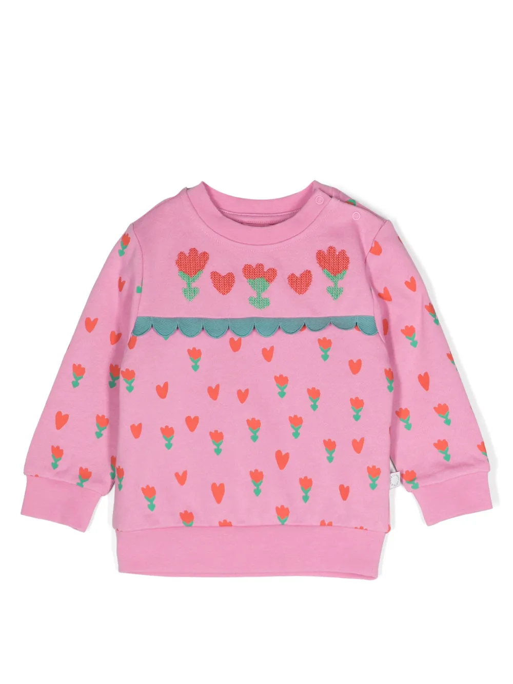 

Толстовка из органического хлопка с принтом Stella Mccartney Kids, розовый